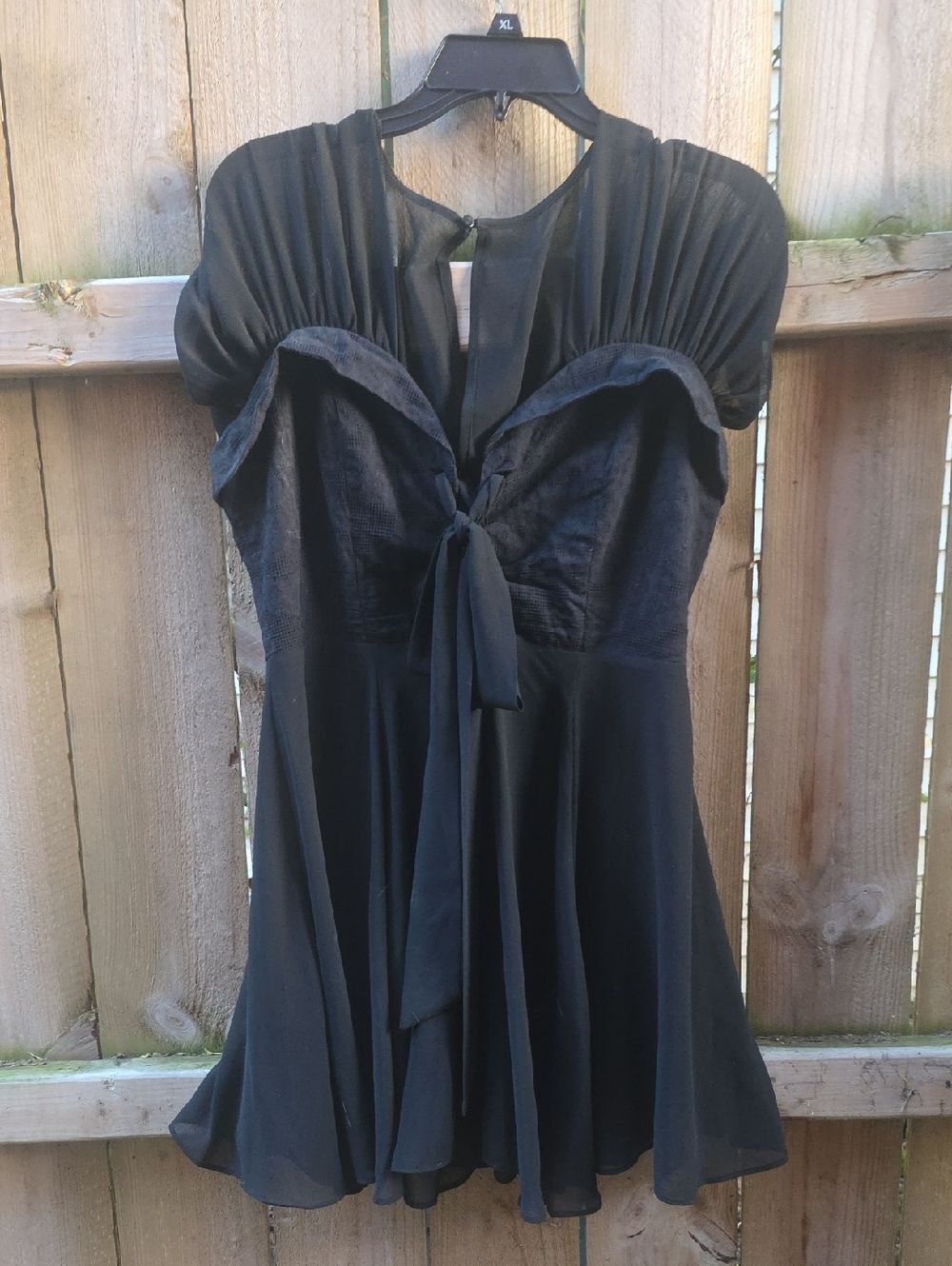 Black Women’s Tie-Front Dress